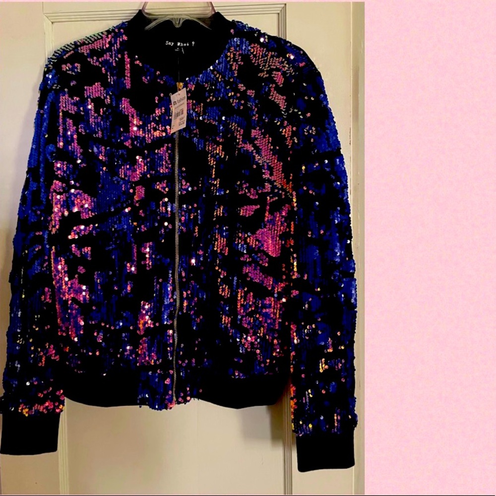 Say what ? (Brand )size M jacket new with tag .